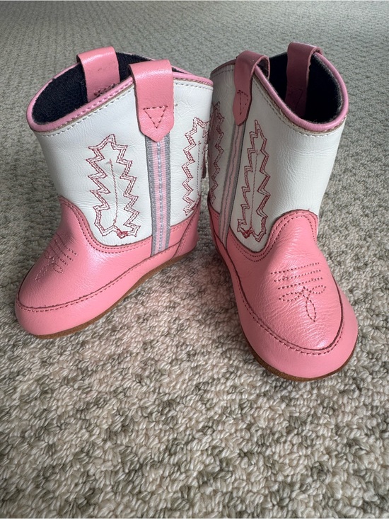 Old West Other - Old West Kids Pink and White Western Boots